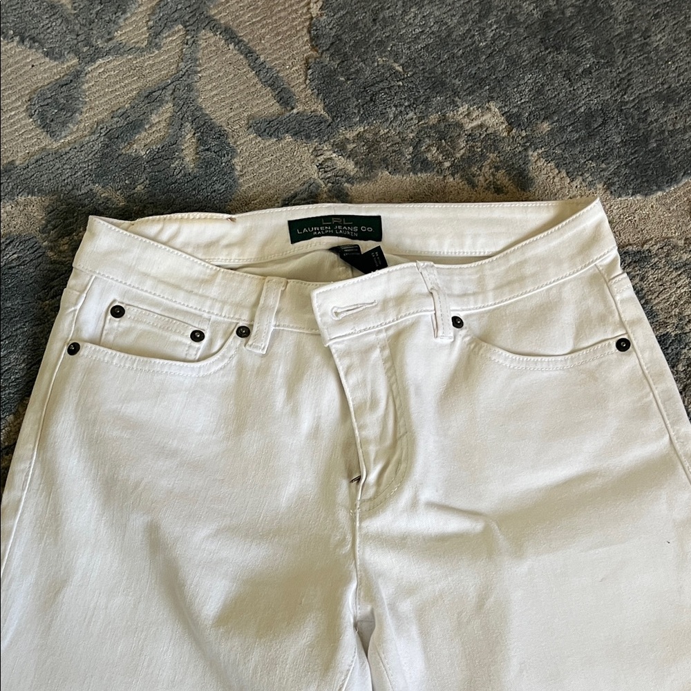 Ralph Lauren White Ankle & Cropped Jeans - Picture 3 of 7